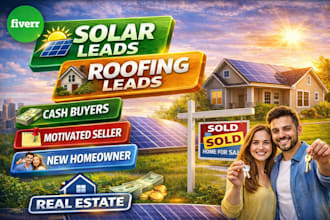 do real estate wholesale cash buyers, sellers new homeowners solar roofing leads