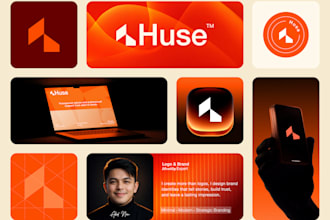 design minimalist business logo branding kit brand identity and brand guidelines