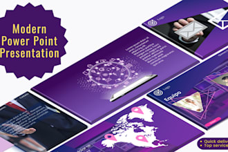 create an attractive and mordern powerpoint presentation