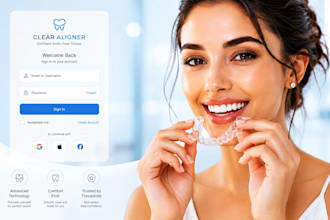 build a responsive clear aligner website and landing page