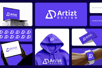 design a minimalist business logo, brand identity and brand guide