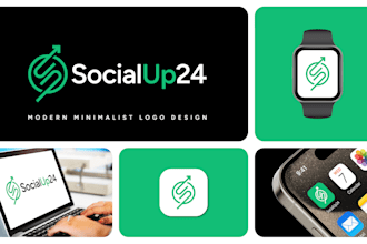 design a modern minimalist business logo and brand identity