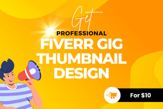 design a stunning and creative fiverr gig image thumbnail