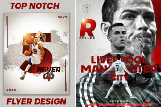 design baseball, basketball,  event, club, and sports flyer for you