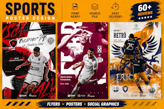 create eye catching sports flyer poster and event graphics