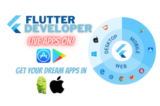 be your flutter developer for android, ios and web