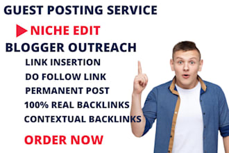 do SEO link building with blogger outreach and contextual link building