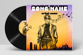 design a album cover art and music cover art