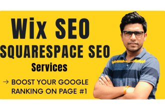 do monthly wix and squarespace website SEO services