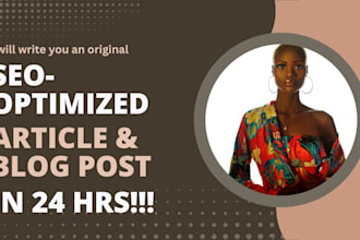 write original SEO blogs and blog articles for you
