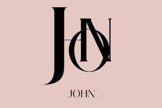 design personal name monogram letter logo