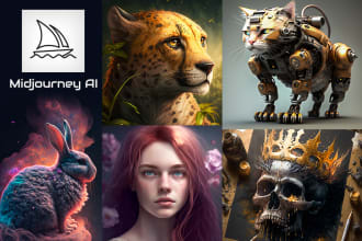 design creative midjourney images from your text prompt imagination