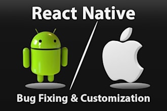 be your react native developer for android app and ios app