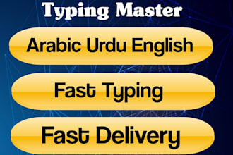do arabic english and urdu typing
