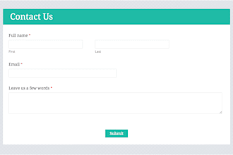 connect your contact form to zoho CRM