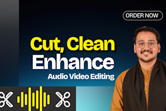 cut, clean up, and edit your audio or video professionally