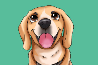 draw your pet in disney cartoon style