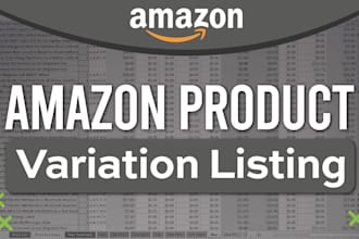 create amazon variation listing or fix amazon listing errors