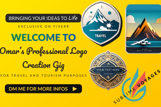 make a creative travel agency and tourism related logo