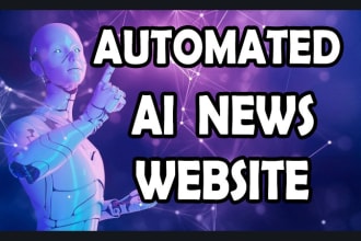 create automated ai news website for passive income
