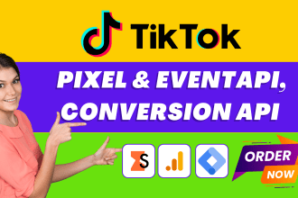 setup or fix tiktok pixel event API conversion API with google tag manager