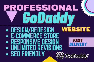 design and redesign website on godaddy, godaddy seo website