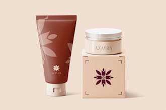 design a luxury minimalist logo for skincare brands