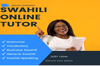 tutor you on swahili as  a second language