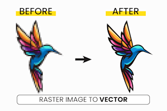 do fast vector tracing and convert image to vector