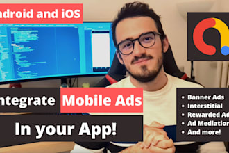 integrate admob and ads in your android or ios app