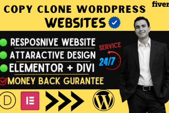 copy clone website and clone wordpress website