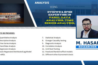 do panel data analysis, statistical analysis for research