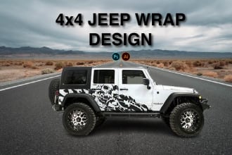 design jeep wraps, custom 4x4 jeep, vehicle wrap, van and truck