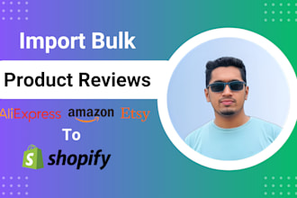import or add reviews from amazon ali express etsy to shopify
