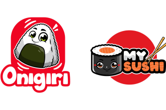 create a cute kawaii cartoon mascot logo
