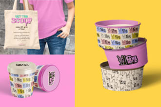 do attractive product label design, and packaging box design