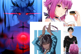 draw anime arts and fan arts