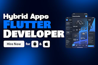develop android ios mobile app cross platform hybrid flutter apps