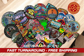design and manufacture high quality embroidery patches, and ship
