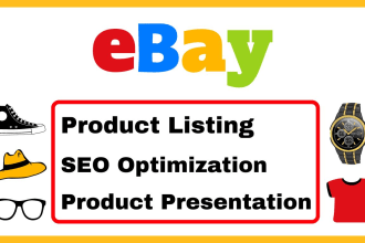 do ebay listing, ebay product listing, ebay lister, ebay product upload