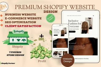 design premium shopify dropshipping ecommerce website