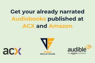 publish already narrated audiobook to acx, amazon or audible