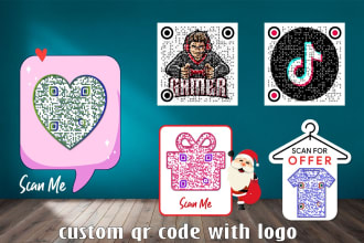 design custom qr code using your brand logo in 20 minutes