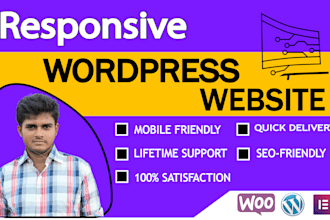 build with elementor pro a wordpress website or landing page