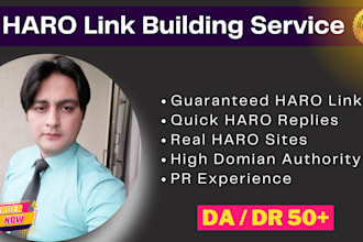 build backlinks by responding haro