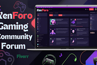 create a high quality gaming community forum with xenforo