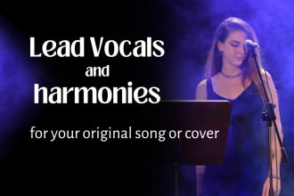 be your female singer for leads, backing vocals and harmony