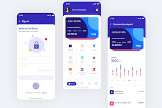 design a mobile app UI UX in figma with a working prototype