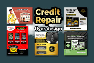 design credit repair flyer or poster for your business