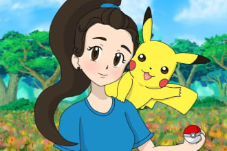 draw you as a pokemon trainer